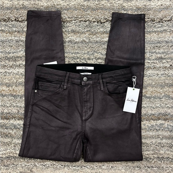 Sam Edelman The Kitten Mid Rise Skinny Ankle Deep Plum Jeans Sz 8/29 NWT - - Picture 2 of 13